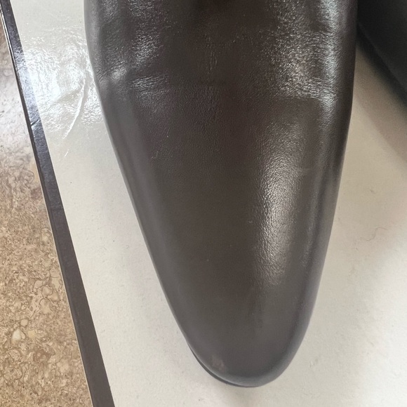 New with box Size 8.5 Coach Marin Brown Calf Leather Stiletto Boots - Picture 5 of 8